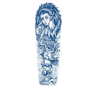 Autocollants De Tatouage Pour Bras Complet, 2 Pièces, Autocollants De Tatouage Semi-Permanent À Base De Plantes Pour Les 15 Derniers Jours