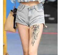 Autocollants De Tatouage Temporaire À Base De Plantes Vierge Faux Hommes Et Femmes Bras Imperméable Mollet Cuisse Bras Fleur Bras Jus Semi-Permanent Durée 2 Semaines