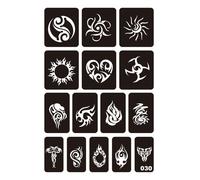 Autocollants De Tatouage Temporaire Réalistes De Mode Le Noir Le noir