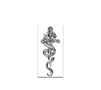 Autocollants De Tatouage Temporaire Serpent Et Épée Sacrée Réalistes