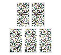 Autocollants De Tatouage Visage D'impression Sexe Décalcomanies 'art Corporel Temporaire Pour La Conception Imperméable Maquillage Festival Fête 5 Feuilles 'autocollants Tatouage