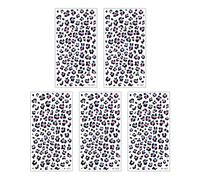 Autocollants De Tatouage Visage D'impression Sexe Décalcomanies 'art Corporel Temporaire Pour La Conception Imperméable Maquillage Festival Fête 5 Feuilles 'autocollants Tatouage