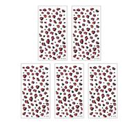 Autocollants De Tatouage Visage D'impression Sexe Décalcomanies 'art Corporel Temporaire Pour La Conception Imperméable Maquillage Festival Fête 5 Feuilles 'autocollants Tatouage