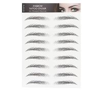 Autocollants de Tatouages de Sourcils Imperméables de Longue Durée Autocollants de Transferts de Sourcils Autocollants de Tatouage de Ménage Autocollants de Sourcils Toilettage Façonnant(NOIR-05)