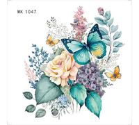 Autocollants de toilette, papillons pivoines pour abattant de toilettes, autocollants muraux imperméables pour décoration de salle de bain, décalcomanies pour abattant de toilettes