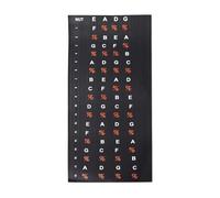 Autocollants de touche de guitare pour débutants |Guide des décalcomanies pour basses et notes |Autocollants de touche détachables pour guitares acoustiques/électriques |Aucune (for 4 String)