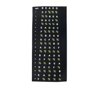 Autocollants de touche de guitare pour débutants |Guide des décalcomanies pour basses et notes |Autocollants de touche détachables pour guitares acoustiques/électriques |Aucune (for 5 String)