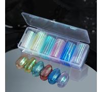 Autocollants de transfert en forme d'écailles de poisson pour ongles en acrylique