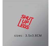 Autocollants De Vélo Shut Up Legs Pour Cadre De Vélo,Autocollants En Vinyle Pour Tube Supérieur De Vélo Vtt,Accessoires Décoratifs Imperméables - Type B-Red