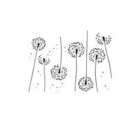 Autocollants de vitre pissenlits