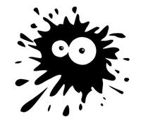 Autocollants de voiture avec éclaboussures de peinture - Autocollant drôle pour fenêtre - Autocollant réfléchissant pour fenêtre de voiture - Autocollants de voiture automobile - Autocollant étanche
