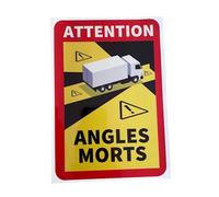 Autocollants De Voiture D’angle Mort : Décalcomanie Angles Morts, Panneau D’attention, Décalcomanie Angles Morts | Adhésif Puissant, Autocollants D'avertissement Très Visibles Pour Voitures Et Camions