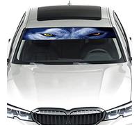 Autocollants de Voiture danimaux 3D, Autocollant de fenêtre de Voiture,Couverture dautocollant réfléchissant de Pare-Brise de fenêtre arrière Avant, évitant la lumière du Soleil du Pare-Brise Haut