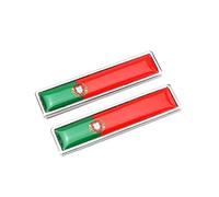 Autocollants de Voiture de Drapeau National adhésif Portugal Drapeau Automatique Emblèmes Autocollants Portugais Drapeau de décalage Automobile 2pcs Stickers de Voiture de Drapeau National
