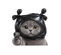 Autocollants de voiture décalcomanies humoristiques chat avec une arme