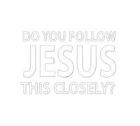 Autocollants De Voiture | Décoration Automobile Chrétienne Pour Pare-chocs, Autocollants De Voiture - 15,2 Cm ChrisDo You Follow Jesus This Closely Religious Christian Car Decal - Pour Une Conduite Sû