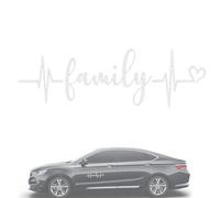 Autocollants de voiture familiale, autocollant de voiture familial, motif battements de cœur familiaux | Autocollant de carrosserie pour vitre arrière de pare-chocs, autocollant de pare-chocs familial