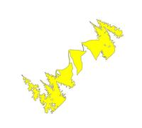 Autocollants de Voiture Forest Mountain Graphics Décoration de carrosserie Décalcomanies en Vinyle Accessoires(Yellow,100X45CM)
