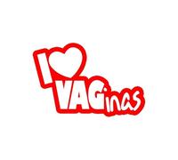 Autocollants de Voiture «J'aime ma Femme, ma Fille, Sexe» en PVC imperméable, Protection Solaire, Accessoires for Moto, 15cm x 10cm(Red,15cm x10cm)