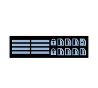 Autocollants de voiture - Multi-couleur intérieur Decal Set, Light Emitting Safety Marking Component | Bright Green Orange Blue Accessory For Dark Environment Driving Security Automotive Cabin