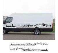 Autocollants de Voiture, pour IVECO Daily Camper Van Motorhome Caravan Tuning Accessoires Vinyle Film Autocollants Montagne Forêt Style Graphiques