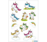 Autocollants DECOR 'Bébé licorne', pailleté
