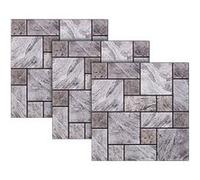 Autocollants décoratifs 3D (x3) - 30 x 30 cm - Mur en pierres