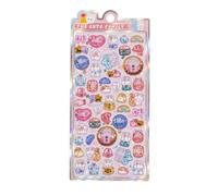 Autocollants décoratifs adorables pour scrapbooking, journal, étui de téléphone, scrapbooking, carnet de notes, étui de téléphone, réutilisable