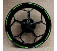 Autocollants décoratifs Autocollant Réfléchissant Décoratif pour Moyeu De Roue Moto pour Kawasaki pour Ninja 125, 250, 300, 400, 650, ZX-6R, 10R, 14R Et 17 Pouces(Beige)