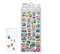 Autocollants Décoratifs Avec Animaux | Dessin Animé Mini Et Léger,Autocollant Animal De Dessin Animé 3D,Pour Tasses Ordinateur Portable Valises Enveloppes Lunettes Tablette Agenda Journaux