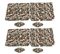 Autocollants décoratifs camouflage pour manette de console SONY PS4, impression recto-verso éclatante, adhésif repositionnable, lot de 2, bonne