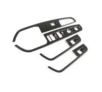 autocollants décoratifs Compatible avec Alfa Pour Romeo Pour Stelvio 2017 2018 2019 2020 Autocollants pour boutons levage vitres portes intérieures voiture(Black)