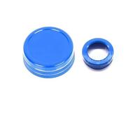 autocollants décoratifs Compatible Avec Benz Pour CLA GLA GLE GLK W204 Pour AMG Couvercle Bouton Commande Multimédia Voiture Couvercle Bague Garniture Bouton Volume(Blue)