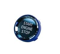autocollants décoratifs Compatible avec BMW E87 E83 2005 2006 2007 2008 2009 2010 Bouton démarrage du moteur voiture Couvercle d'allumage Interrupteur d'arrêt Accessoires(Blue)