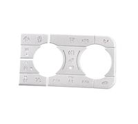 autocollants décoratifs Compatible avec Land pour Rover pour Defender 110 2020 2021 2022 2023 2024 Autocollant bouton climatisation et toit ouvrant(Style A)