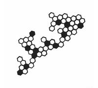 Autocollants décoratifs de haute universalité pour carénage de moto, réservoirs de carburant, accessoires de casque de course fiables (noir)