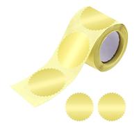 Autocollants décoratifs en relief, étiquettes en aluminium à bord dentelé avec support adhésif, ensemble d'autocollants en gaufrage élégants avec facile à décoller, étiquettes au design durable, pour