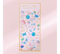 Autocollants Décoratifs, Étiquette De Scrapbooking, Planète, Rêve, Chat, Pierre Précieuse, Journal, Album, Papeterie, Cristal, Sticker, Accessoires