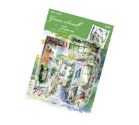 Autocollants décoratifs Flower Town - Série Street Walk - Pour scrapbooking créatif et étuis de téléphone - Fournitures de journal indésirable