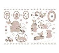 Autocollants décoratifs Nattou Max & Noa Marron G