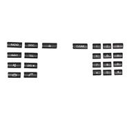 Autocollants Décoratifs Noirs Pour Boutons De Panneau CD De Console De Voiture, Pour Benz C W212 W204 CLS GLK X204