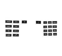Autocollants Décoratifs Noirs Pour Boutons De Panneau CD De Console De Voiture, Pour Benz C W212 W204 CLS GLK X204