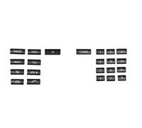 Autocollants Décoratifs Noirs Pour Boutons De Panneau CD De Console De Voiture, Pour Benz C W212 W204 CLS GLK X204