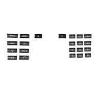 Autocollants Décoratifs Noirs Pour Boutons De Panneau CD De Console De Voiture, Pour Benz C W212 W204 CLS GLK X204