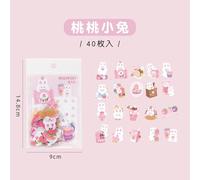 Autocollants Décoratifs Planète Lapin Ours, Étiquette Scrapbooking, Mignon Kawaii, Créatif, Pour Journal, Papeterie Fournitures Scolaires, Diy Bricolage, 40 Pièces