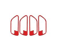 Autocollants Décoratifs Poignée Porte Intérieure Voiture Pour Série 3 GT F30 F34 2013-2018(Rosso)