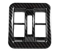 Autocollants Décoratifs Pour Boutons Lève-vitres Voiture En ABS Cache-cadre Pour Jeep Pour Wrangler JK 2011 2012 2013 2014 2015 2016 2017 Décoration Intérieure Voiture(Carbon Fiber Black)