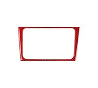 Autocollants Décoratifs Pour Cadre De Panneau De Commande Centrale CD Accessoires De Voiture Pour VW Pour Golf 6 Gti R MK6 2008-2012 POMPOMPUR(Red)