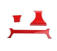 Autocollants Décoratifs Pour Panneau De Commande De Climatisation De Voiture Pour Nissan Sentra Pour Sylphy 2020 2021 LHD aménagements intérieurs(Carbon Fiber Red)
