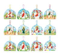 Autocollants décoratifs pour - Scène de résurrection - 15 x 18 x 0,8 cm - Multicolore